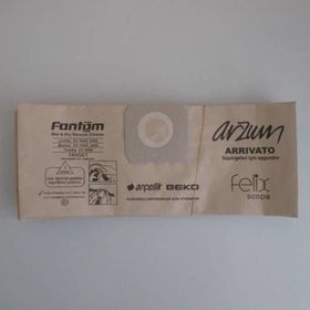 Fantom H20 Uyumlu 20 Adet Kağıt Süpürge Toz Torbası