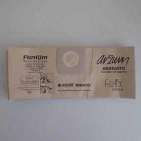 Fantom H20 Uyumlu 20 Adet Kağıt Süpürge Toz Torbası
