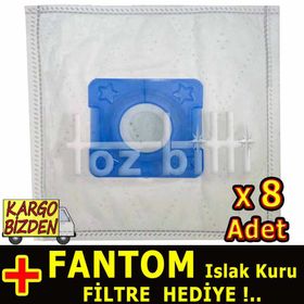 Fantom Islak Kuru Filtre Uyumlu Süpürge Toz Torbası
