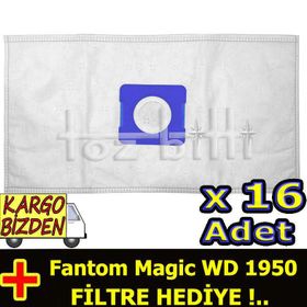 Fantom Magic WD 1950 Uyumlu Süpürge Toz Torbası