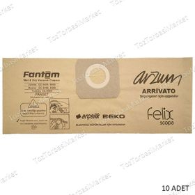 Fantom Master WD 2750 M 10 Adet Uyumlu Süpürge Toz Torbası