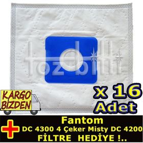 Fantom Misty DC-4200 20 Adet Süpürge Toz Torbası