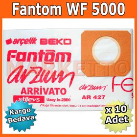 Fantom Ocean WF 5000 Kağıt 10lu Uyumlu Süpürge Toz Torbası