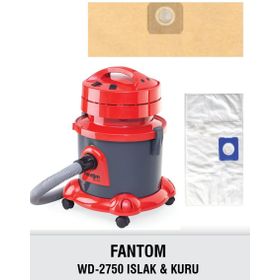Fantom Poseidon CC 6500 Kağıt 10 Adet Uyumlu Süpürge Toz Torbası