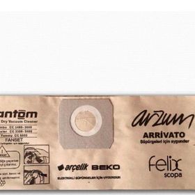 Fantom Poseidon CC 6500 Kağıt 20 Adet Uyumlu Süpürge Toz Torbası