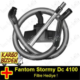 Fantom Stormy DC 4100 Elektrikli Emici Başlık Teleskopik Boru Set