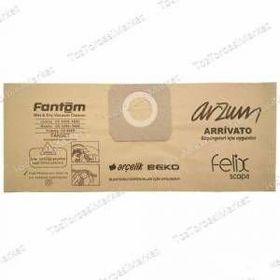 Fantom Universal WD 1800 Kağıt 20 Adet Uyumlu Süpürge Toz Torbası