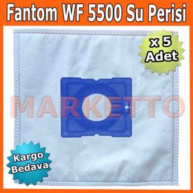 Fantom WF 5500 Su Perisi 5 Adet uyumlu Süpürge Toz Torbası