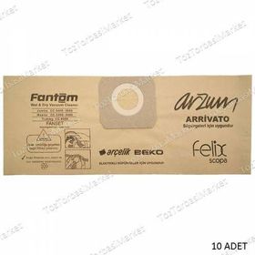 Fantom Yummy CC 6000 Kağıt 20 Adet Uyumlu Süpürge Toz Torbası