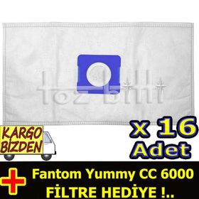 Fantom Yummy CC 6000 Uyumlu Süpürge Toz Torbası