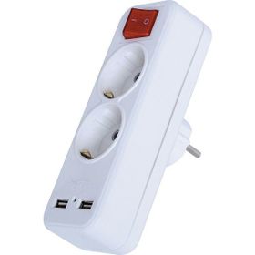 Far F-08 2 USB'li 3'lü Golyat Fiş Priz