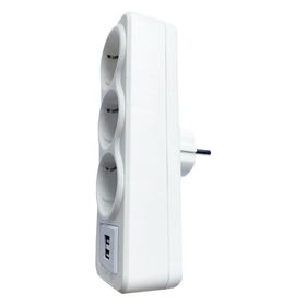 Far F-08 2 USB'li 3'lü Golyat Fiş Priz