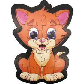 Farbu Oyuncak 19 Parça Ahşap Kedi Puzzle