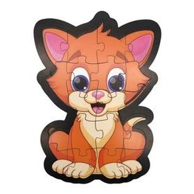 Farbu Oyuncak 19 Parça Ahşap Kedi Puzzle