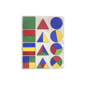 Farbu Oyuncak FBP06 Renkli Şekiller 30 Parça Eğitici Ahşap Puzzle