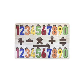 Farbu Oyuncak FBP12 Renkli Sayılar İşlemler 27 Parça Eğitici Ahşap Puzzle