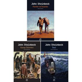Fareler ve İnsanlar - Gazap Üzümleri - İnci - 3 Kitap - John Steinbeck + Matematik Öğreten Ayraç