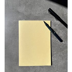Fark Tanıtım 4 Adet Çizgisiz Terzi A5 Pastel Sarı Kapak Dikişli Defter