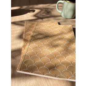 Fark Tanıtım Amerikan Ciltli A5 Çizgisiz 64 Yaprak 90 gr Ivory Kağıt Desen I Defter