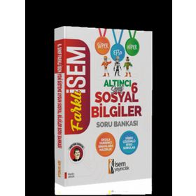Farklı İsem 6. Sınıf Sosyal Bilgiler Soru Bankası İsem Yayınları