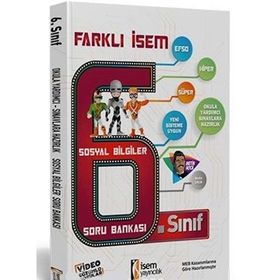 Farklı İsem 6. Sınıf Sosyal Bilgiler Soru Bankası İsem Yayınları