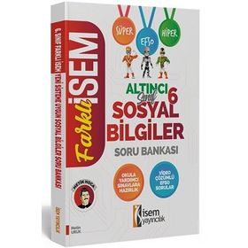Farklı İsem 6. Sınıf Sosyal Bilgiler Soru Bankası İsem Yayınları