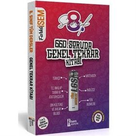 Farklı İsem 8. Sınıf LGS 660 Soruda Tüm Dersler Genel Tekrar Kitabı İsem Yayınları
