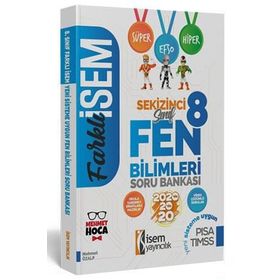 Farklı İsem LGS 8. Sınıf Fen Bilimleri Soru Bankası İsem Yayıncılık