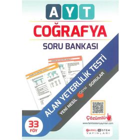 Farklı Sistem Yayınları AYT Coğrafya Soru Bankası
