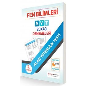 Farklı Sistem Yayınları AYT Fen Bilimleri 20x40 Denemeleri