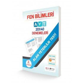 Farklı Sistem Yayınları AYT Fen Bilimleri 20x40 Denemeleri