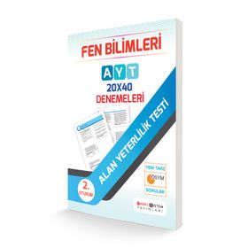 Farklı Sistem Yayınları AYT Fen Bilimleri 20x40 Denemeleri