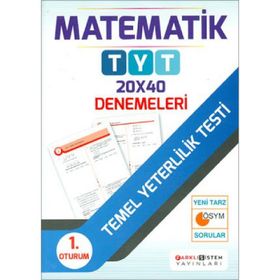Farklı Sistem Yayınları TYT Matematik 20x40 Denemeleri