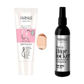 Farmasi 02 50 ml Açıktan Ortaya CC Krem + 115 ml Makyaj Sabitleyici