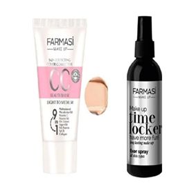 Farmasi 02 50 ml Açıktan Ortaya CC Krem + 115 ml Makyaj Sabitleyici