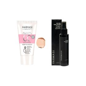 Farmasi 02 50 ml Açıktan Ortaya CC Krem + 115 ml Makyaj Sabitleyici