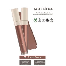 Farmasi 2 Adet 03 Sunset Breeze Mat Likit Ruj