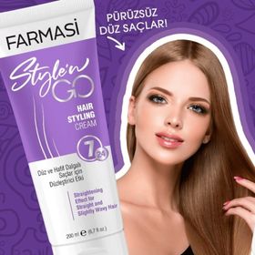 Farmasi 3x200 ml Style N Go Düz Saçlar İçin Saç Bakım Kremi