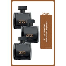Farmasi 3x75 ml Shooter's Man Black EDP Erkek Parfümü