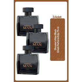 Farmasi 3x75 ml Shooter's Man Black EDP Erkek Parfümü