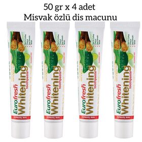 Farmasi Eurofresh Misvaklı 4 Adet Çoklu Paket Beyazlatıcı Diş Macunu