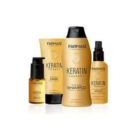Farmasi Keratin Terapi 400 ml Şampuan 200 ml Maske 115 ml Sprey 30 ml Serum Onarıcı Bakım Seti
