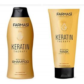 Farmasi Keratin Terapi 400 ml Şampuan + 200 ml Saç Onarıcı Maske