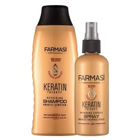 Farmasi Keratin Therapy 360 ml Şampuan + Keratin Therapy 115 ml Onarıcı Sprey