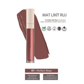 Farmasi Mat Likit Ruj 01 Perfect Rose Yeni Nesil Ürün
