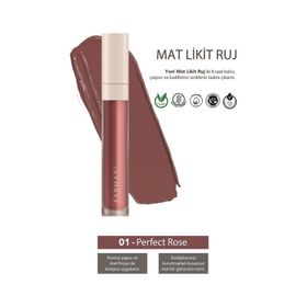 Farmasi Mat Likit Ruj 01 Perfect Rose Yeni Nesil Ürün