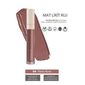 Farmasi Mat Likit Ruj 04 Retro Rose Yeni Nesil Ürün