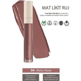 Farmasi Mat Likit Ruj 04 Retro Rose Yeni Nesil Ürün