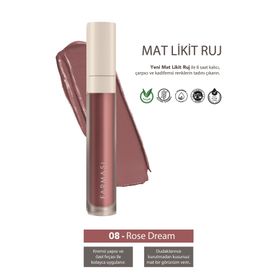 FArmasi Mat Likit Ruj 08 Rose Dream Yeni Nesil Ürün