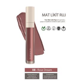 FArmasi Mat Likit Ruj 08 Rose Dream Yeni Nesil Ürün